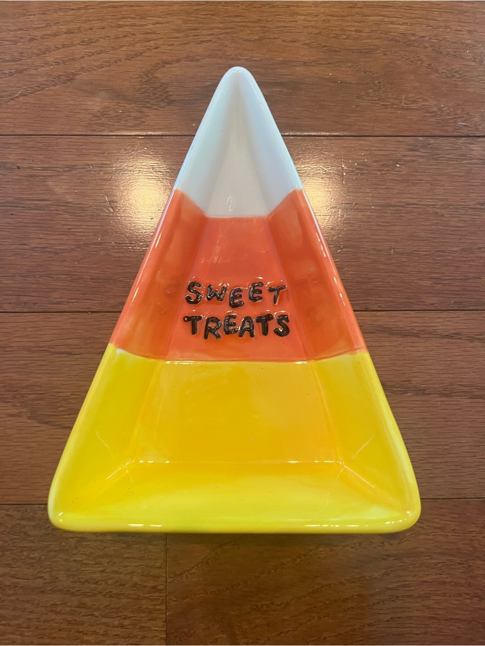 Vintage Halloween Candy Corn Dish